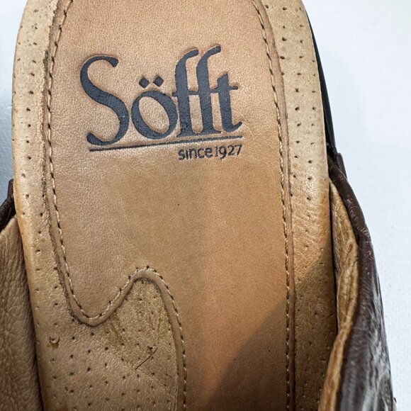 Sofft Women's Mules Studded Wedge Slip On Heels - Brown - 6M - Picture 8 of 12